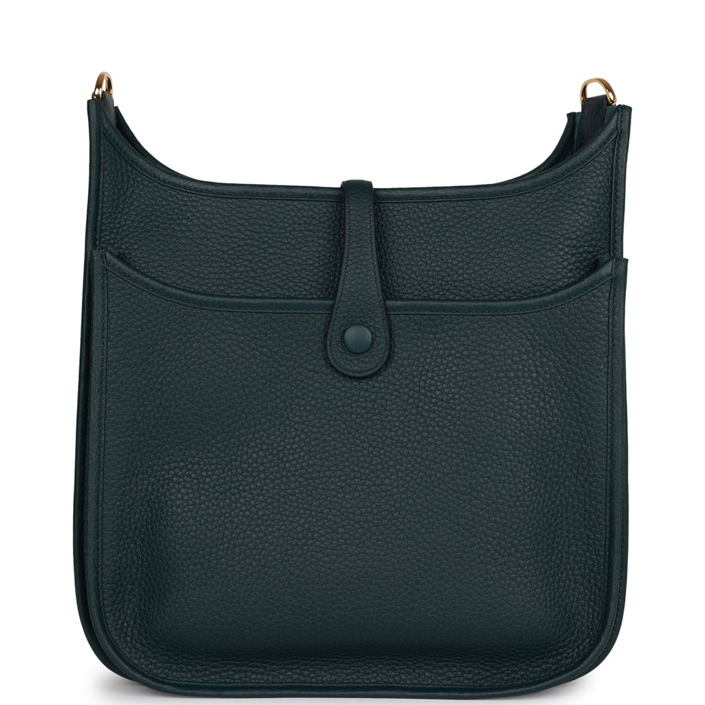 Hermes Evelyne III PM Vert Cypress Clemence Gold Hardware