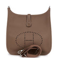 Hermes Evelyne III GM Etoupe Clemence Palladium Hardware