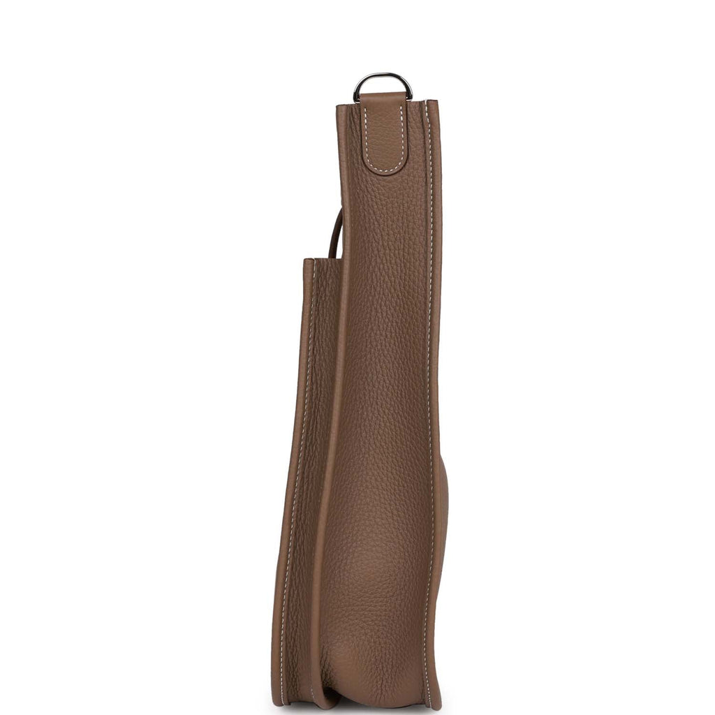 Hermes Evelyne III GM Etoupe Clemence Palladium Hardware
