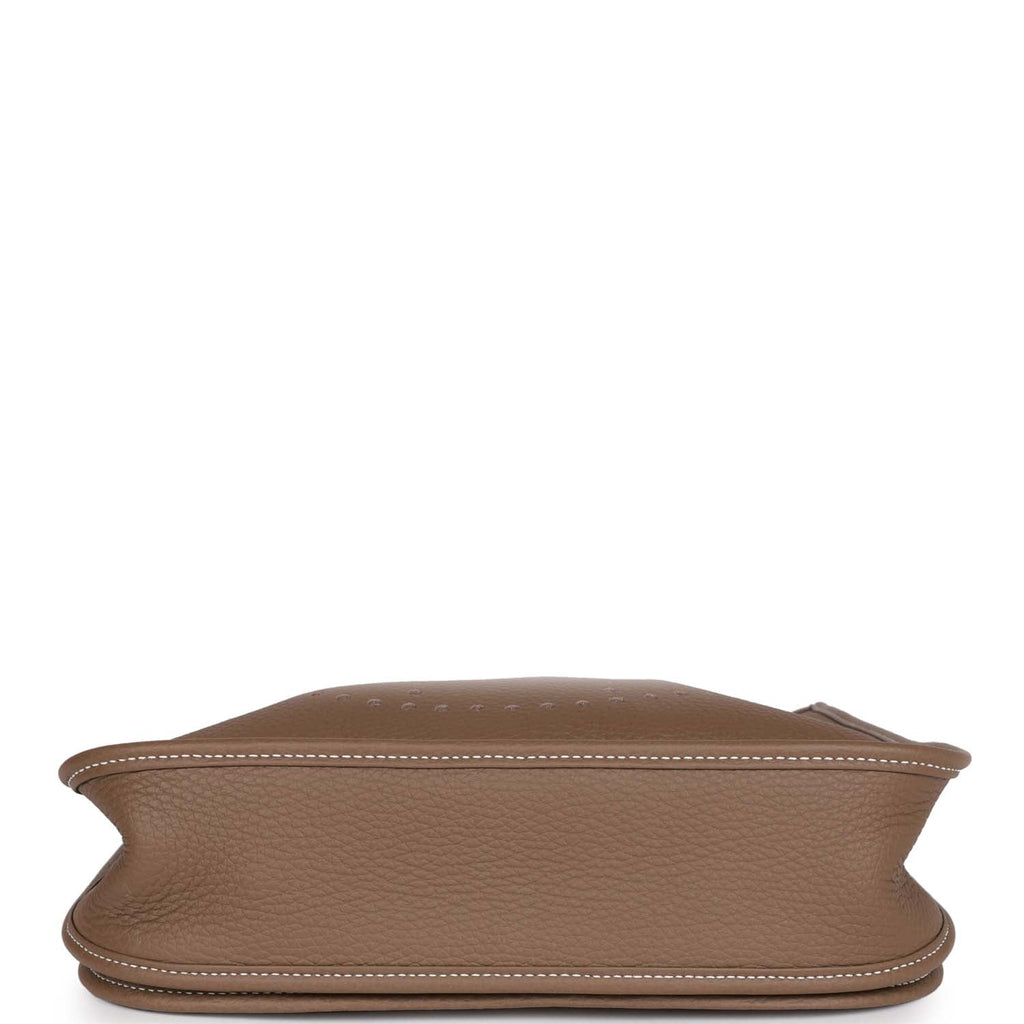 Hermes Evelyne III PM Etoupe Clemence Palladium Hardware