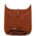 Hermes Evelyne III PM Fauve Barenia Faubourg Gold Hardware
