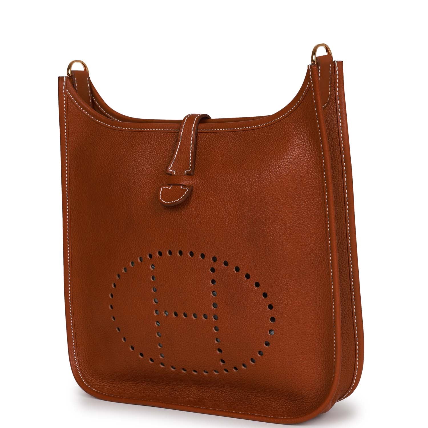 Hermes Evelyne III PM Fauve Barenia Faubourg Gold Hardware