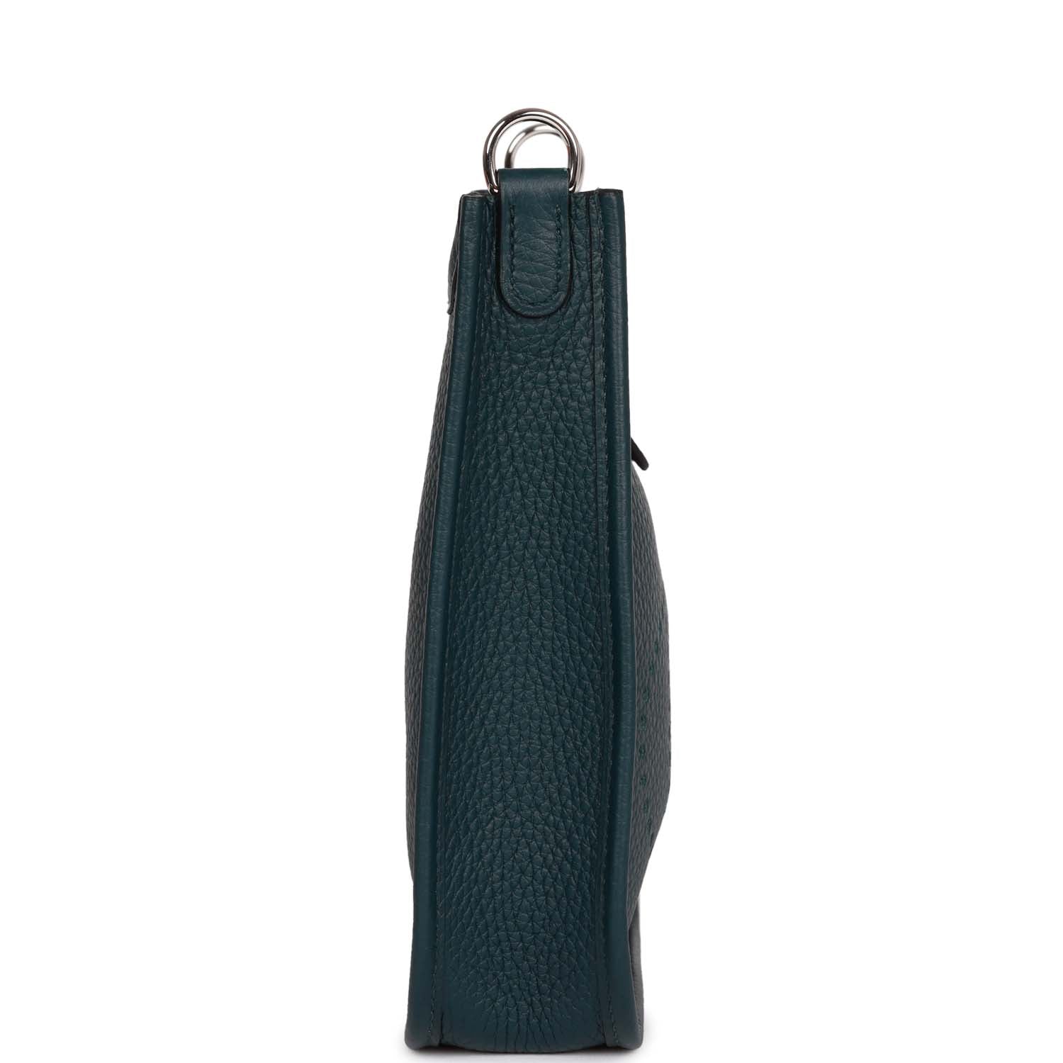 Hermes Evelyne TPM Vert Cypress Clemence Palladium Hardware