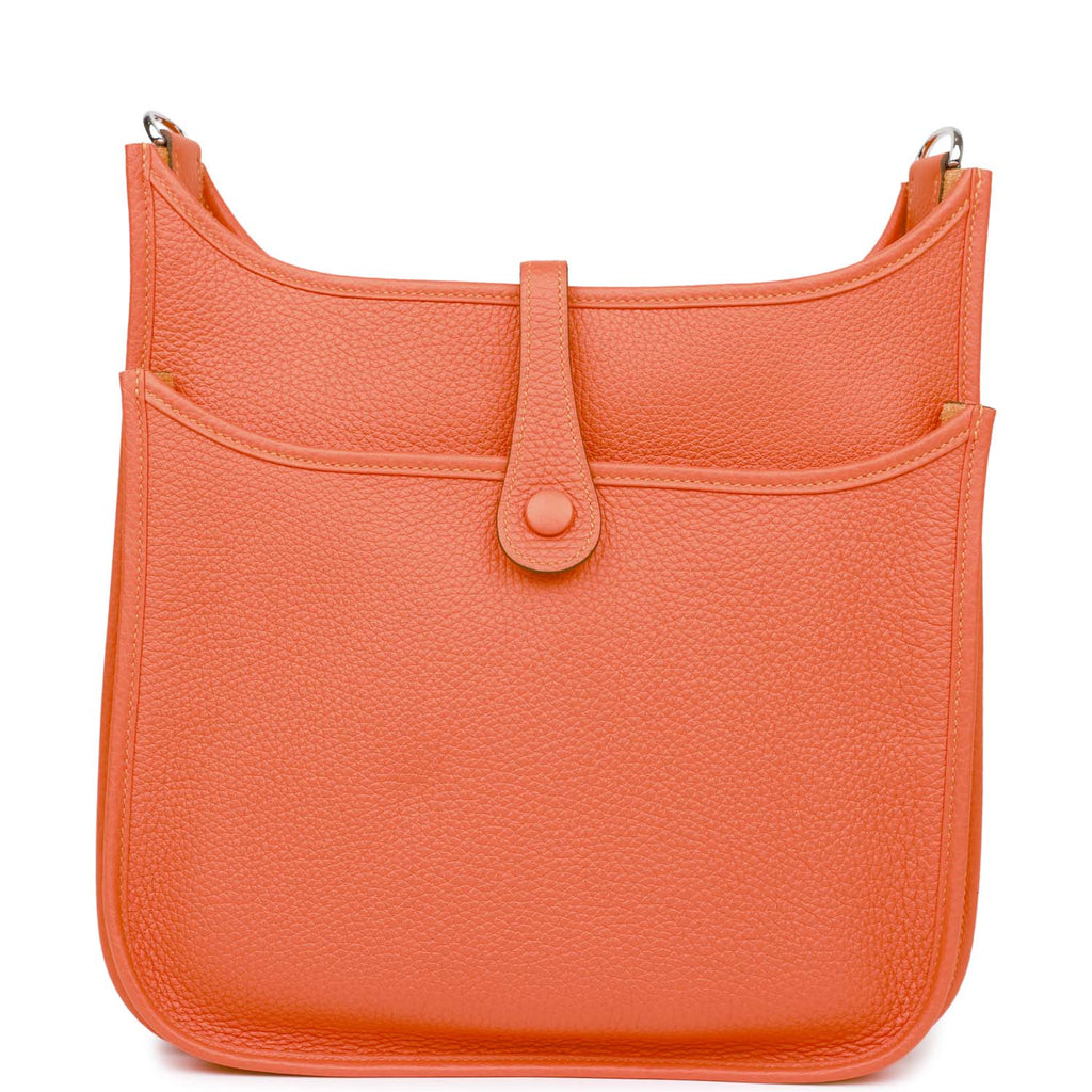 Hermes Evelyne III PM Feu Clemence Palladium Hardware