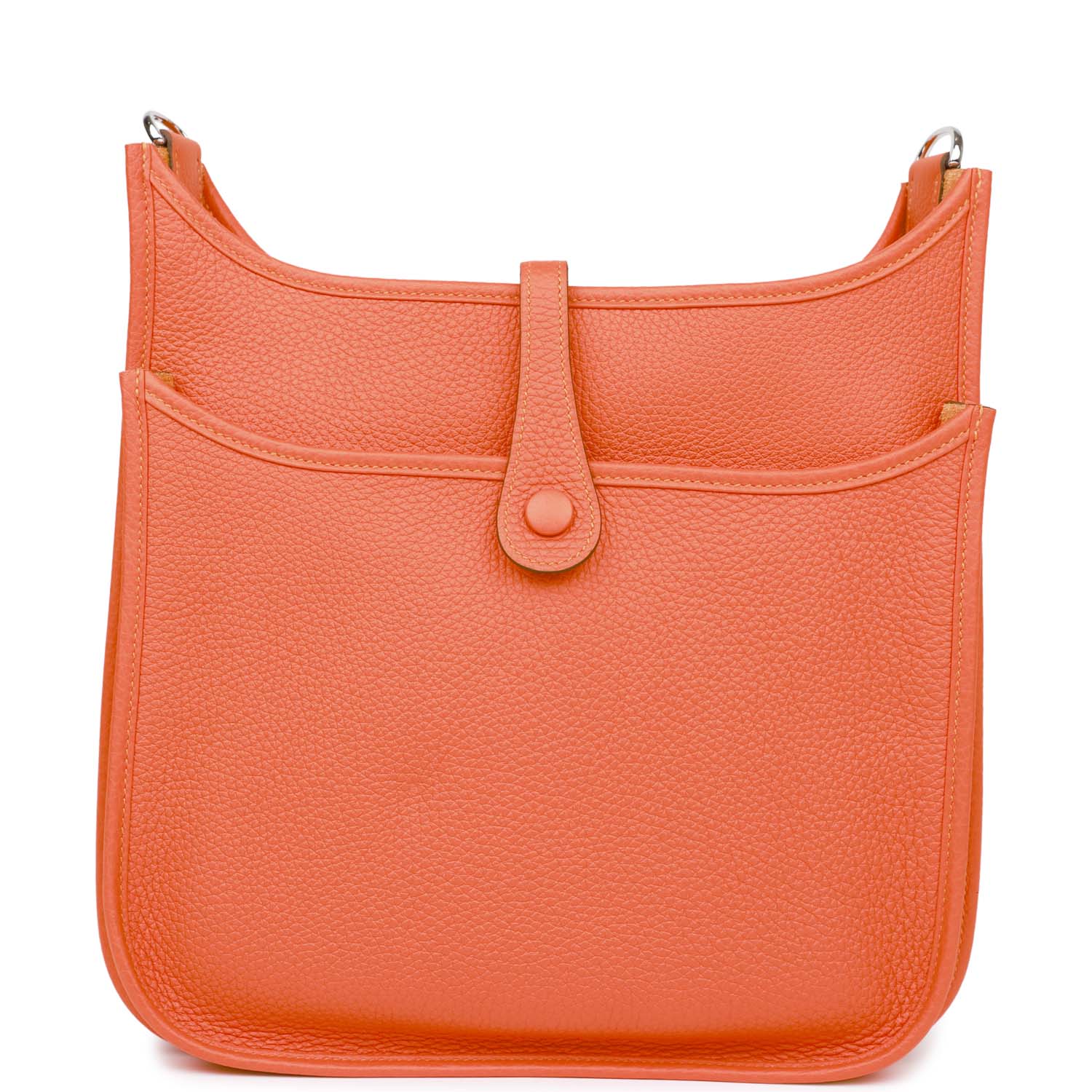Hermes Evelyne III PM Feu Clemence Palladium Hardware