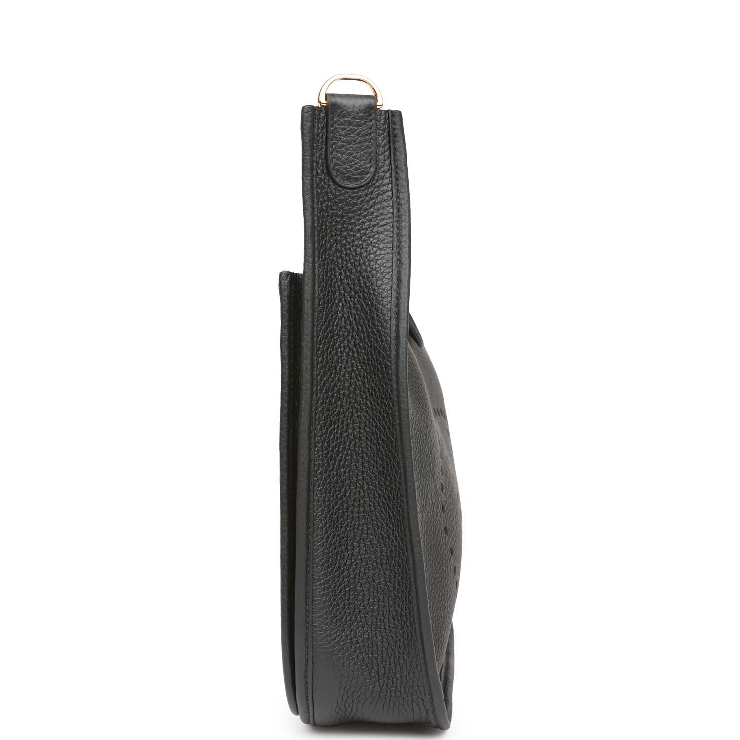 Hermes Evelyne III PM Black Clemence Gold Hardware