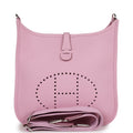 Hermes Evelyne III PM Mauve Sylvestre Clemence Palladium Hardware