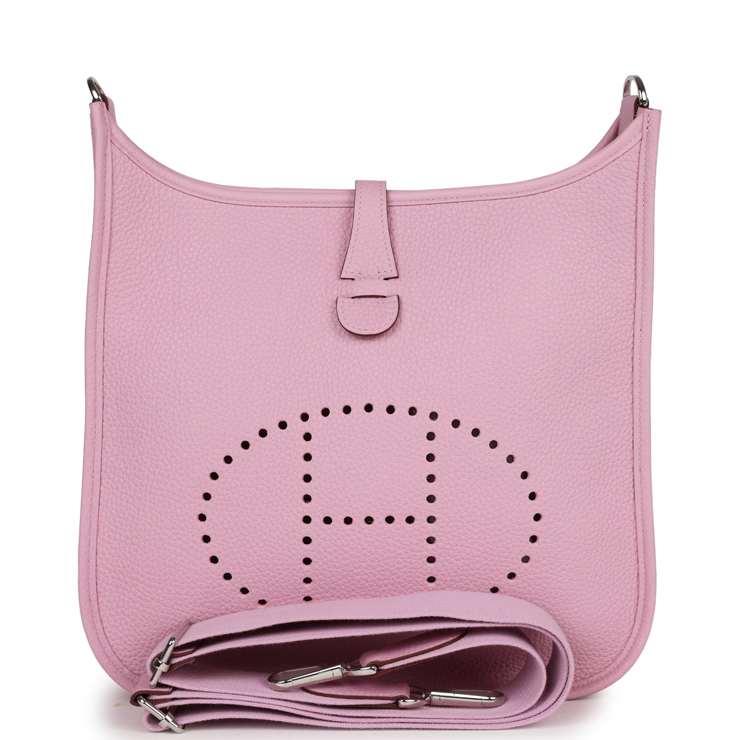Hermes Evelyne III PM Mauve Sylvestre Clemence Palladium Hardware