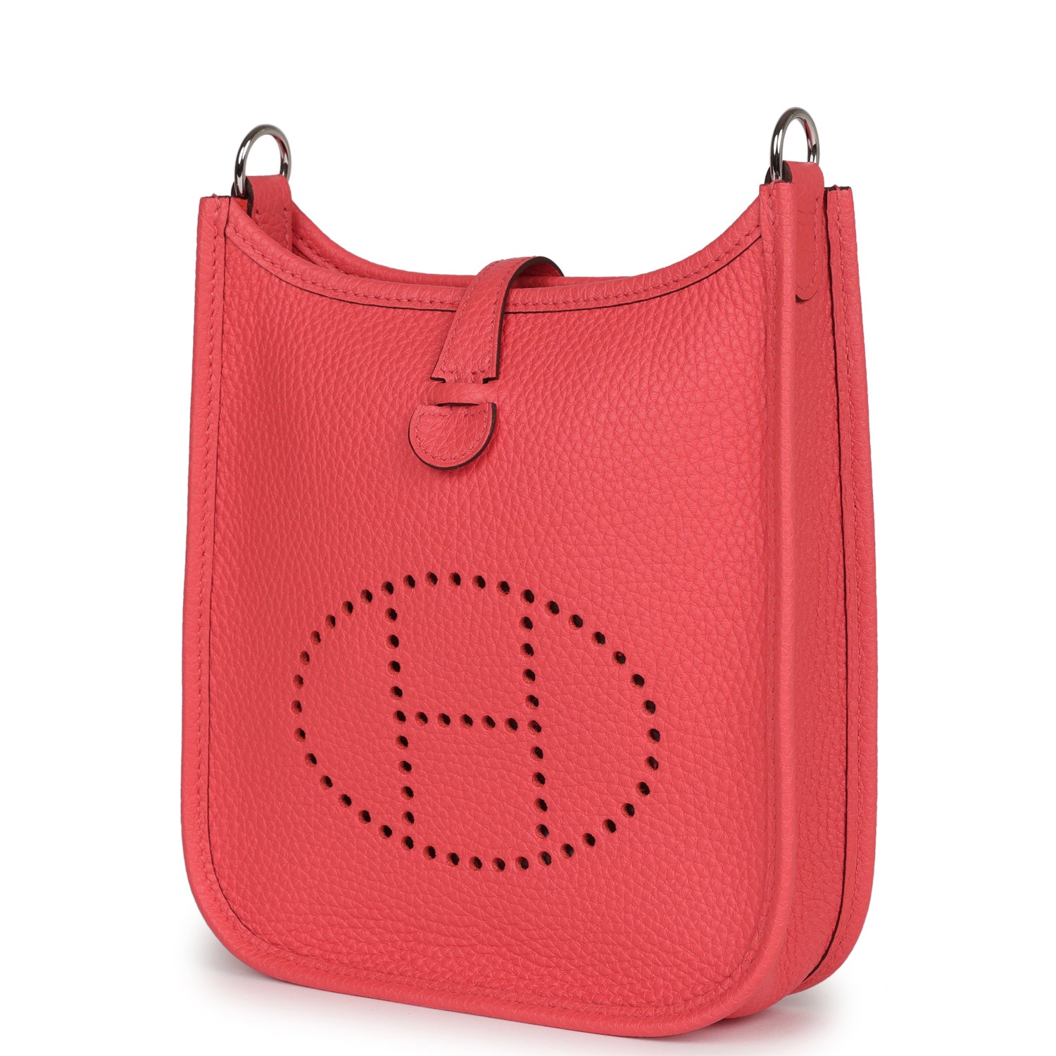 Hermes Evelyne TPM Rose Texas Clemence Palladium Hardware