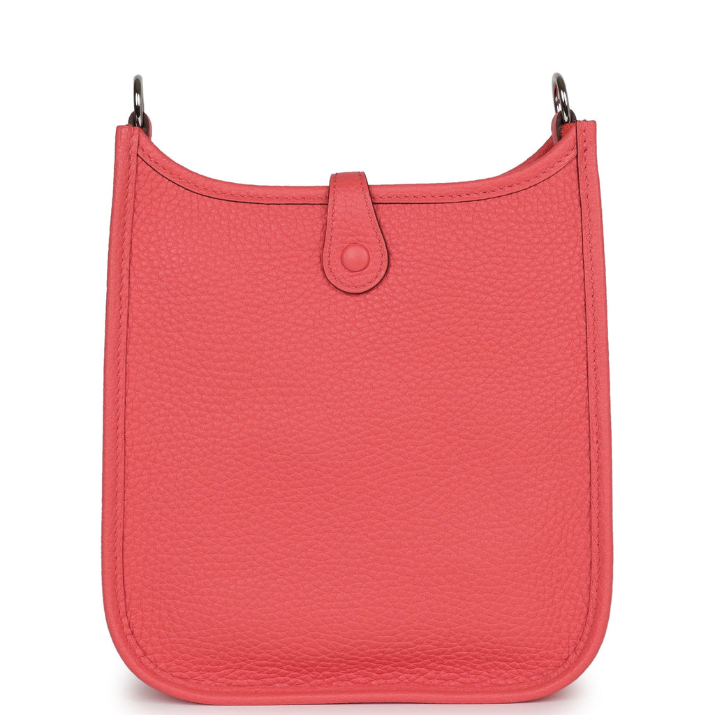 Hermes Evelyne TPM Rose Texas Clemence Palladium Hardware