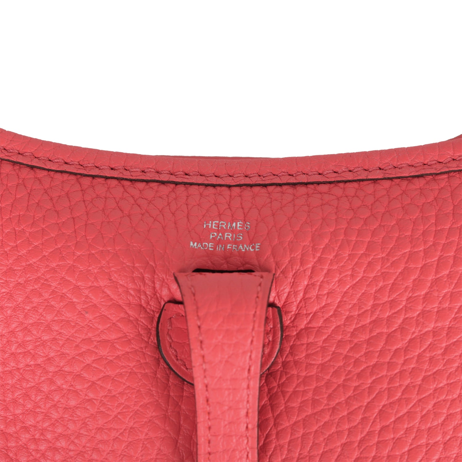 Hermes Evelyne TPM Rose Texas Clemence Palladium Hardware