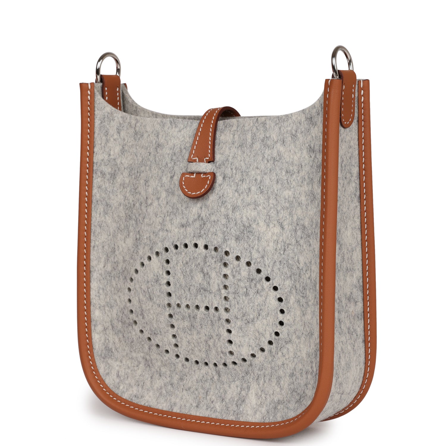 Hermes Evelyne TPM Gris Clair and Gold Swift Palladium Hardware
