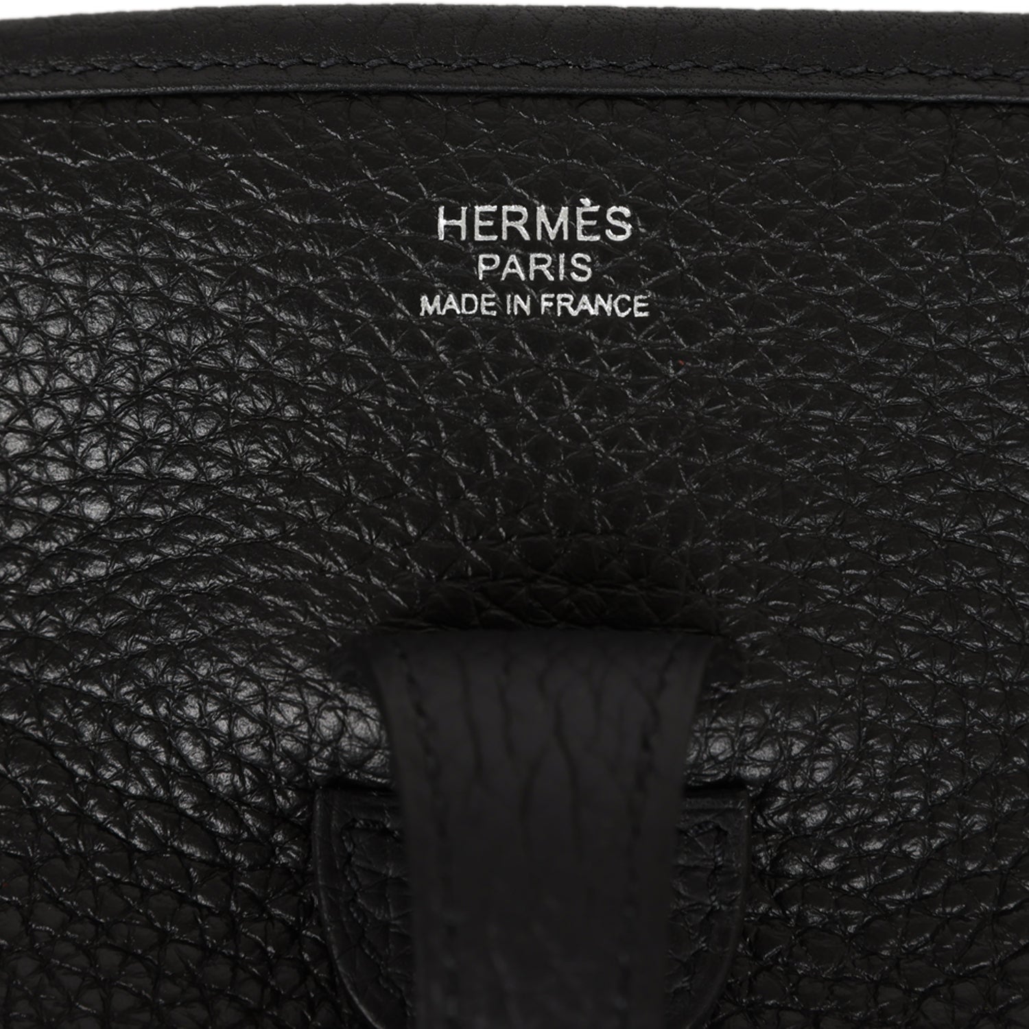 Hermes Evelyne III PM Black Clemence Palladium Hardware