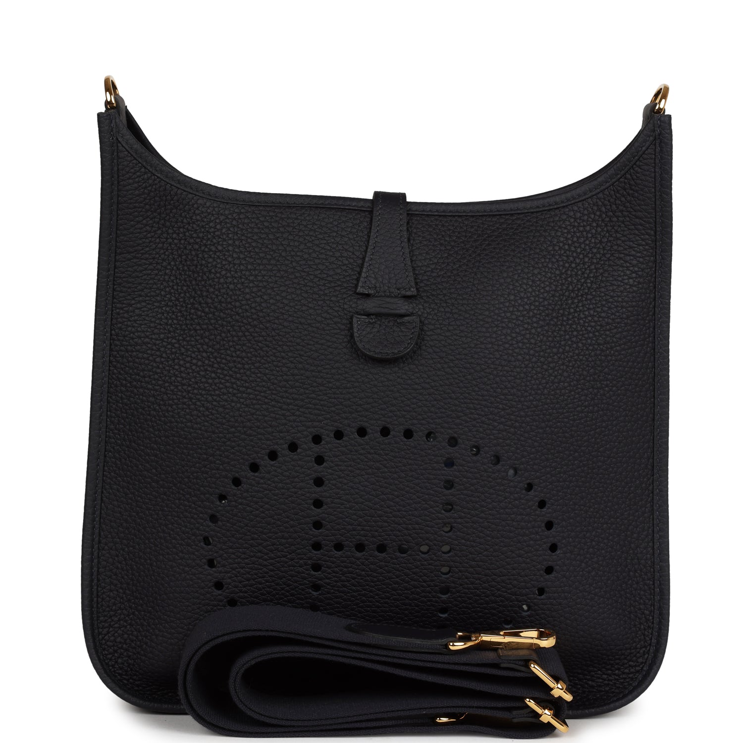Hermes Evelyne III PM Caban Clemence Gold Hardware