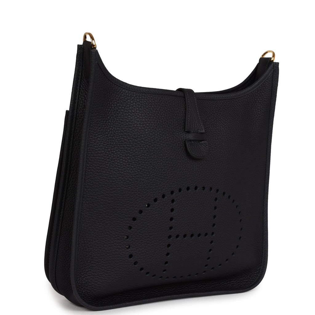 Hermes Evelyne III PM Caban Clemence Gold Hardware