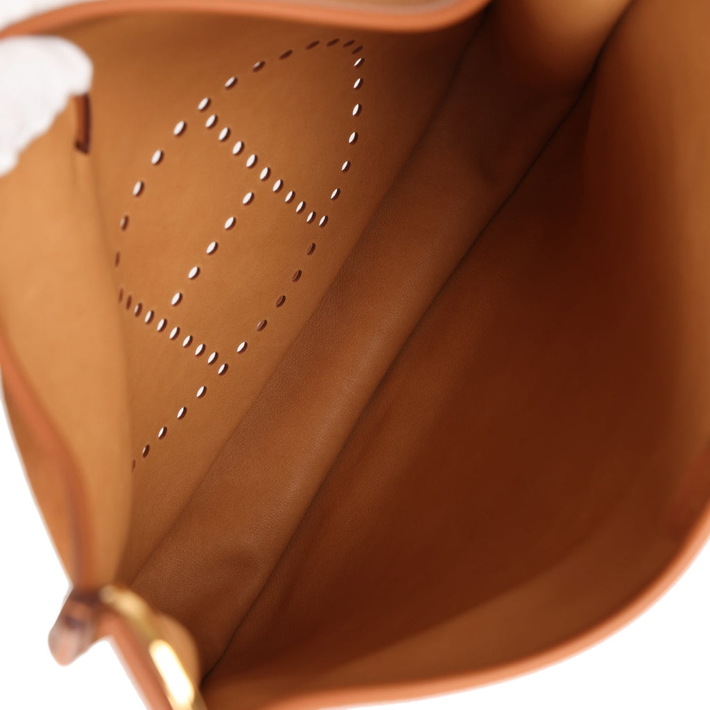 Hermes Evelyne III PM Gold Grizzly and Chamois Swift Gold Hardware