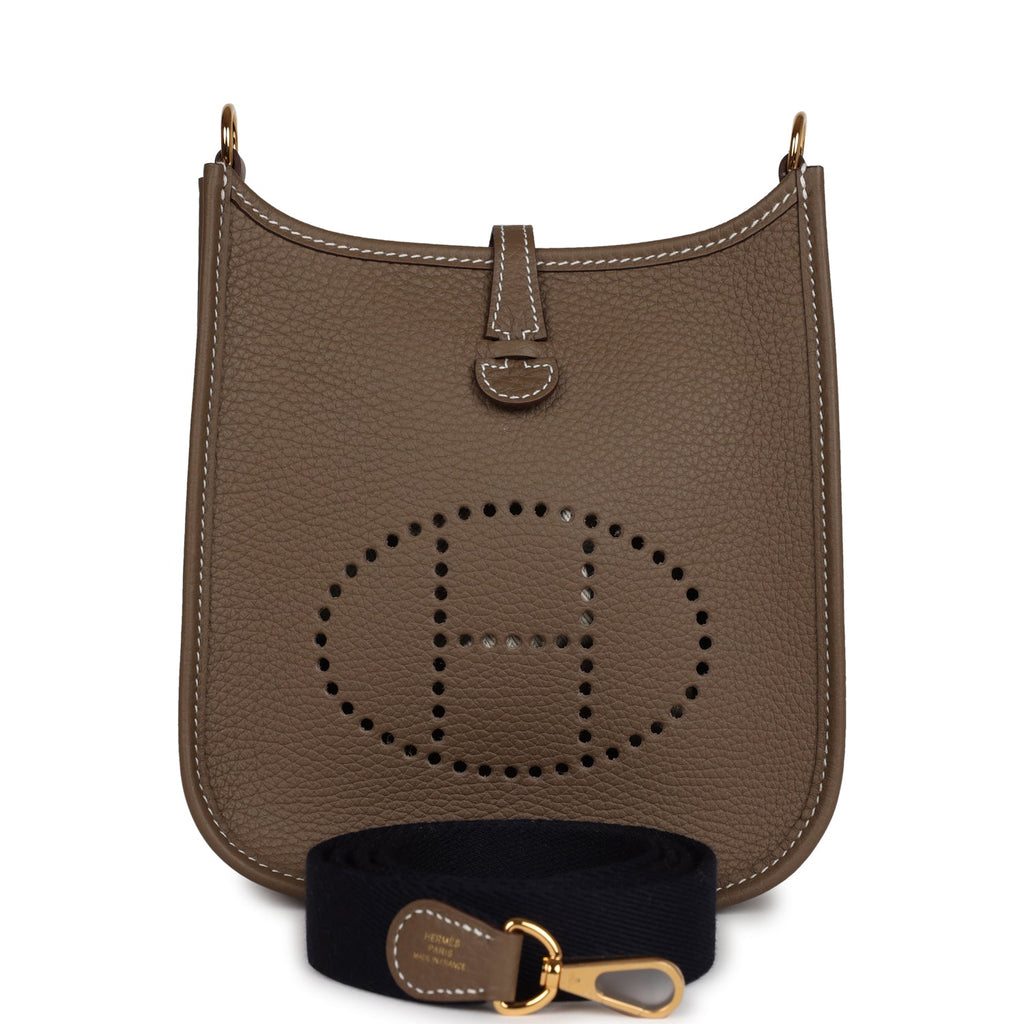 Hermes Evelyne TPM Etoupe Clemence Gold Hardware
