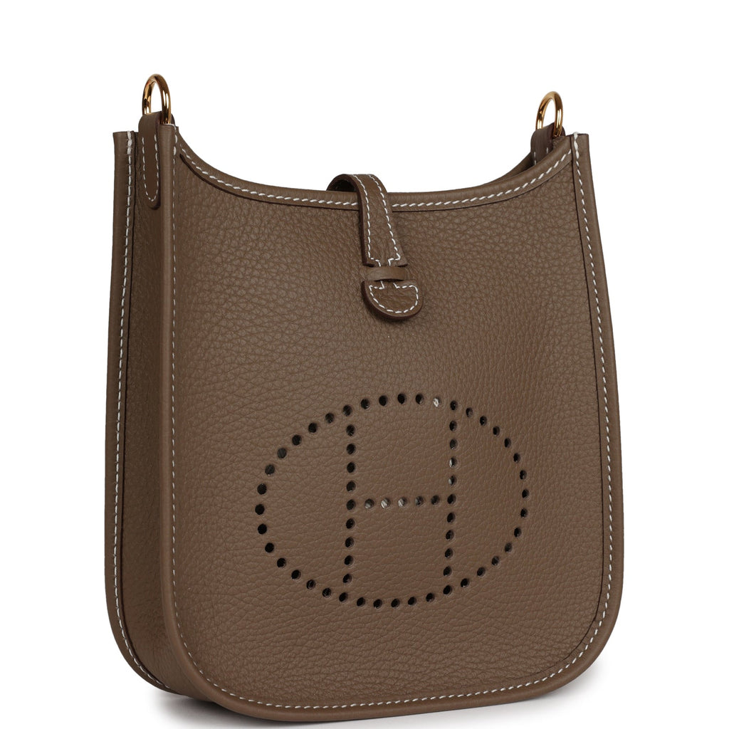 Hermes Evelyne TPM Etoupe Clemence Gold Hardware