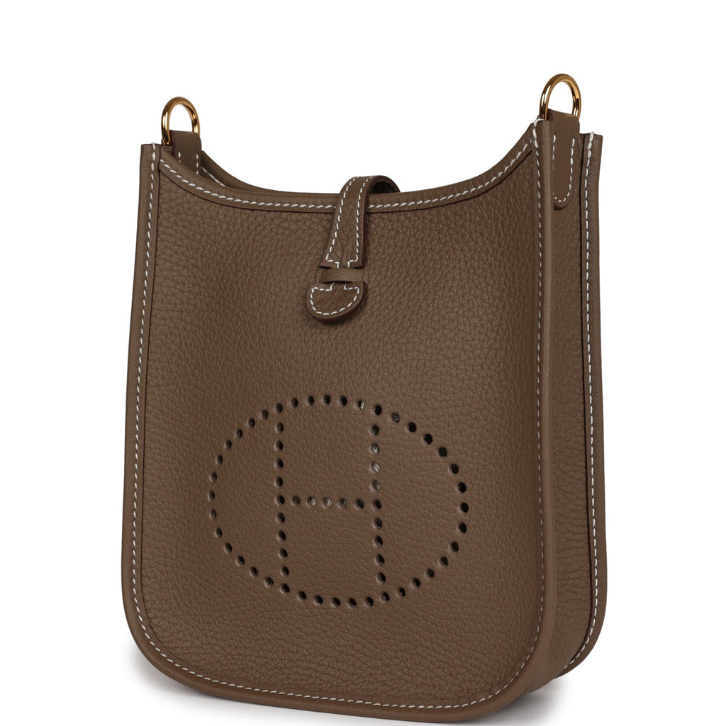 Hermes Evelyne TPM Etoupe Clemence Gold Hardware