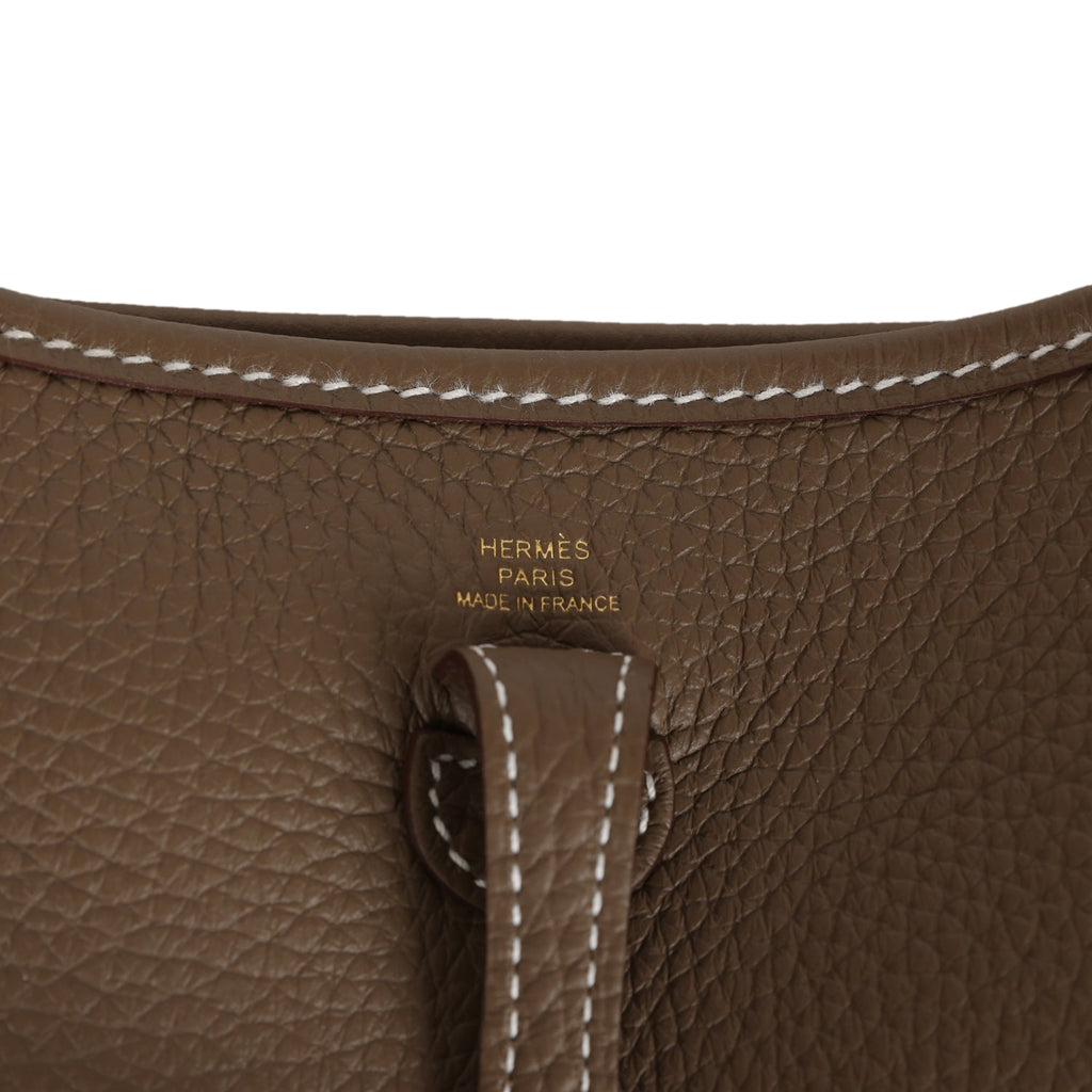 Hermes Evelyne TPM Etoupe Clemence Gold Hardware