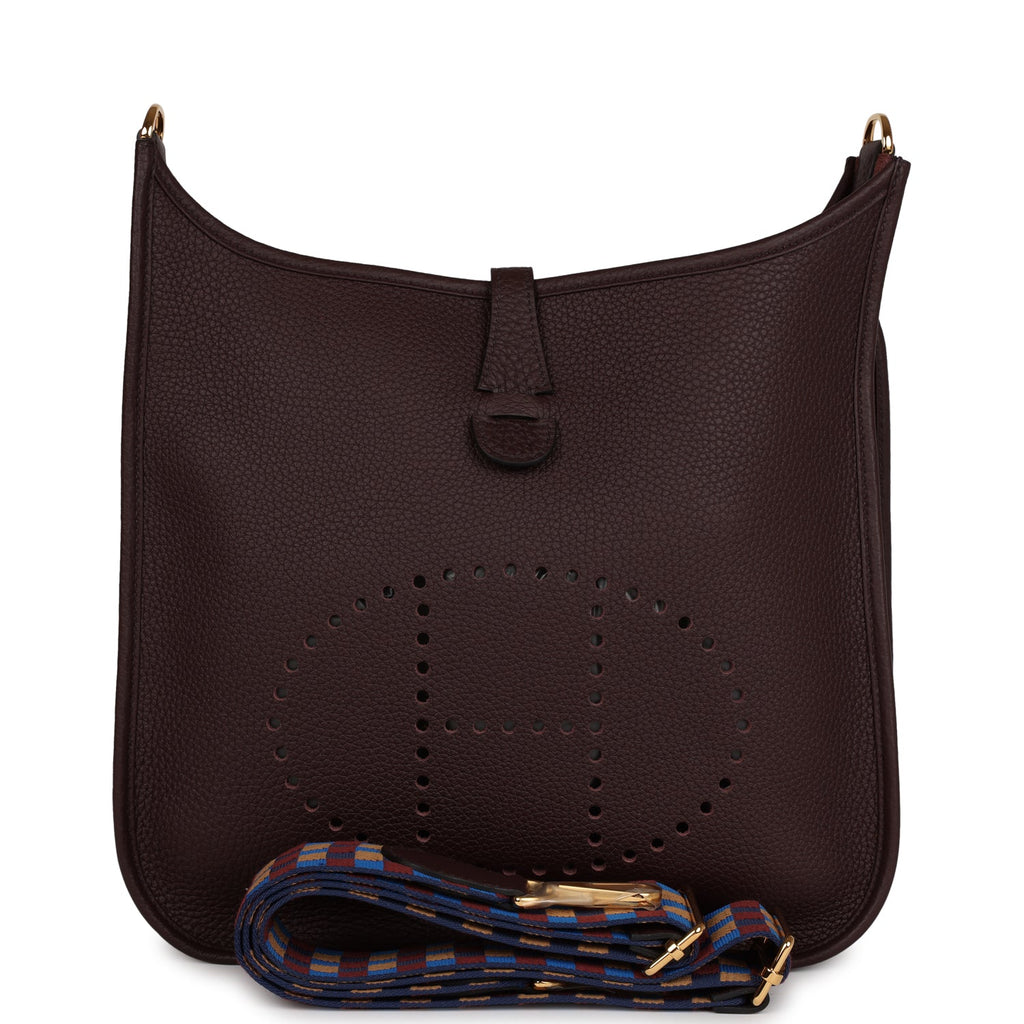 Hermes Evelyne PM Rouge Sellier Clemence Gold Hardware