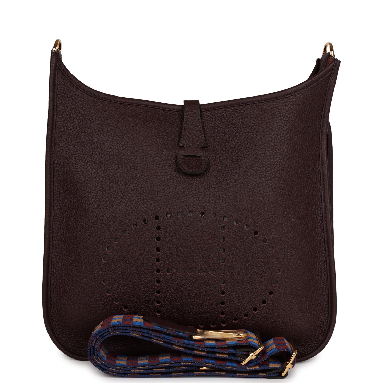 Hermes Evelyne PM Rouge Sellier Clemence Gold Hardware