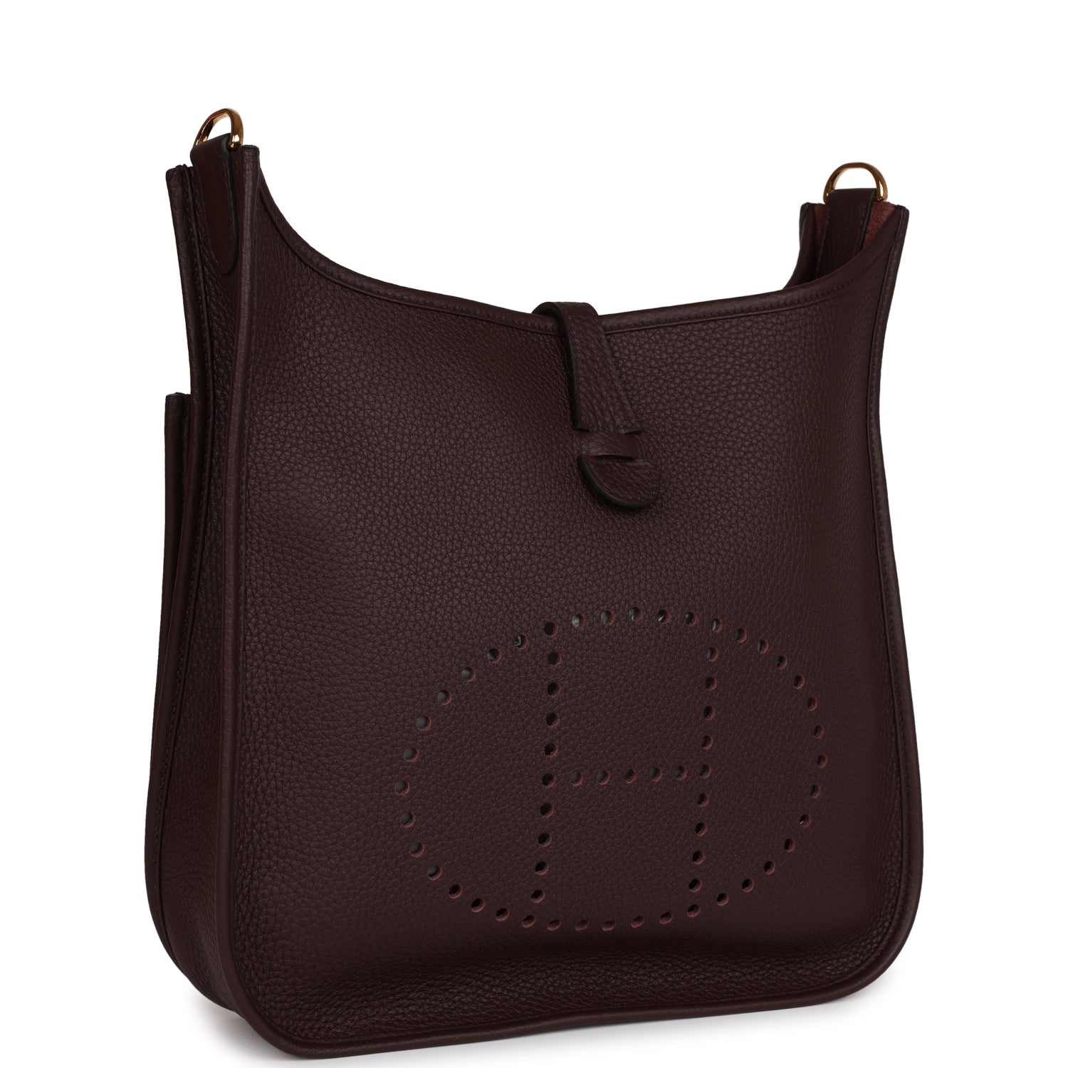 Hermes Evelyne PM Rouge Sellier Clemence Gold Hardware