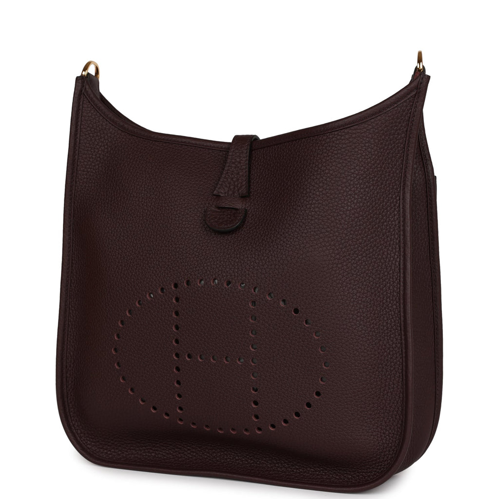 Hermes Evelyne PM Rouge Sellier Clemence Gold Hardware