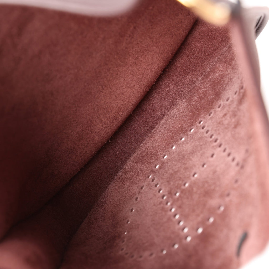 Hermes Evelyne PM Rouge Sellier Clemence Gold Hardware