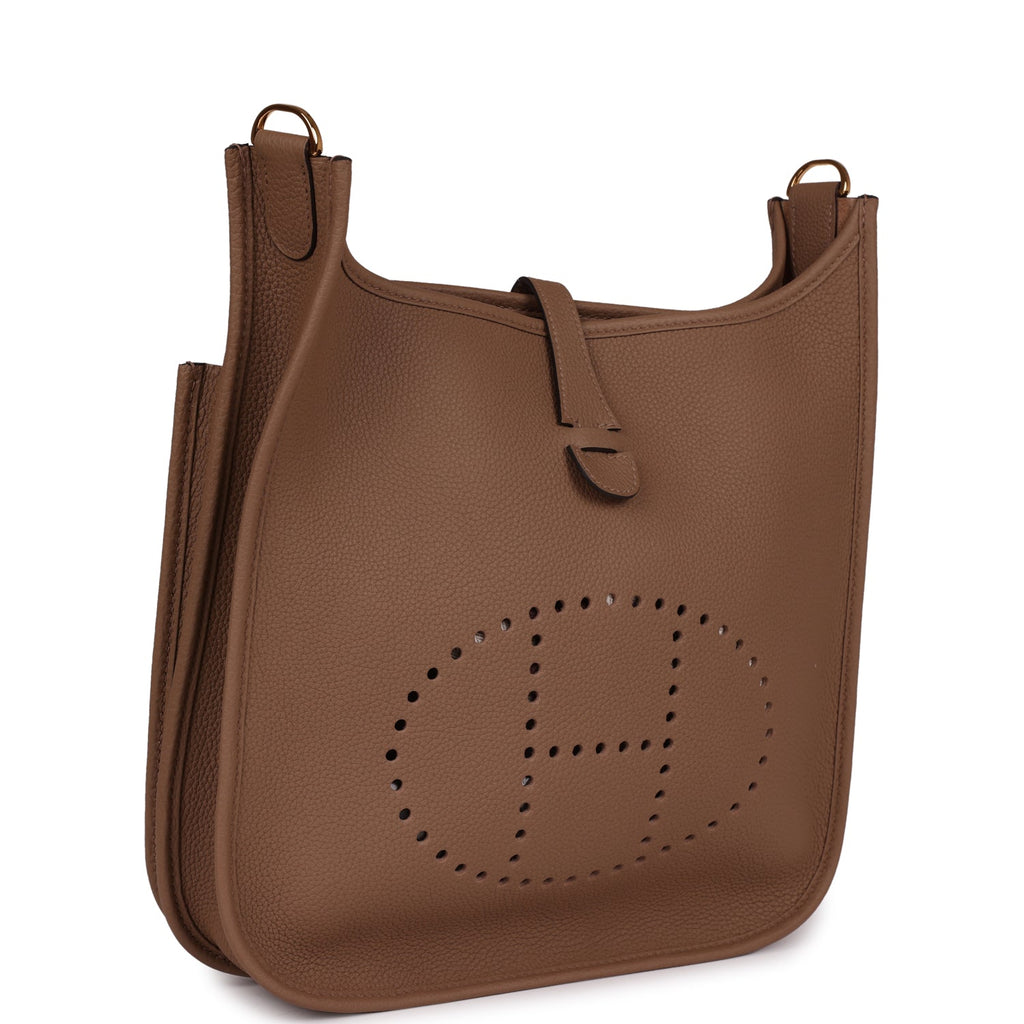 Hermes Evelyne III PM Beige de Weimar Clemence Gold Hardware