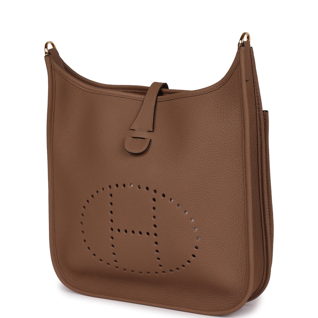 Hermes Evelyne III PM Beige de Weimar Clemence Gold Hardware