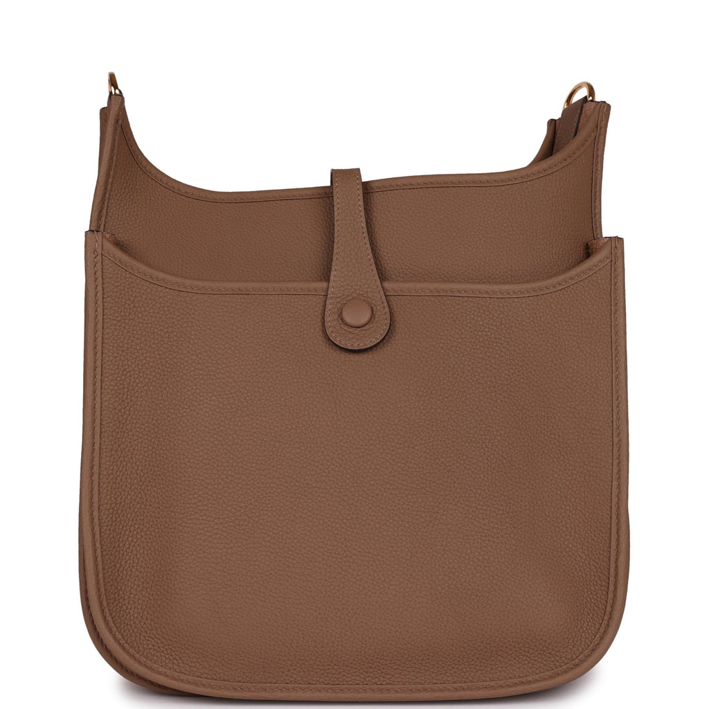Hermes Evelyne III PM Beige de Weimar Clemence Gold Hardware