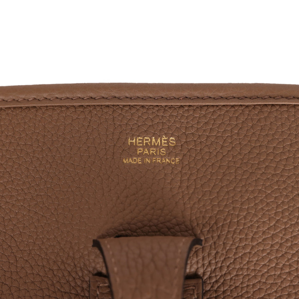 Hermes Evelyne III PM Beige de Weimar Clemence Gold Hardware