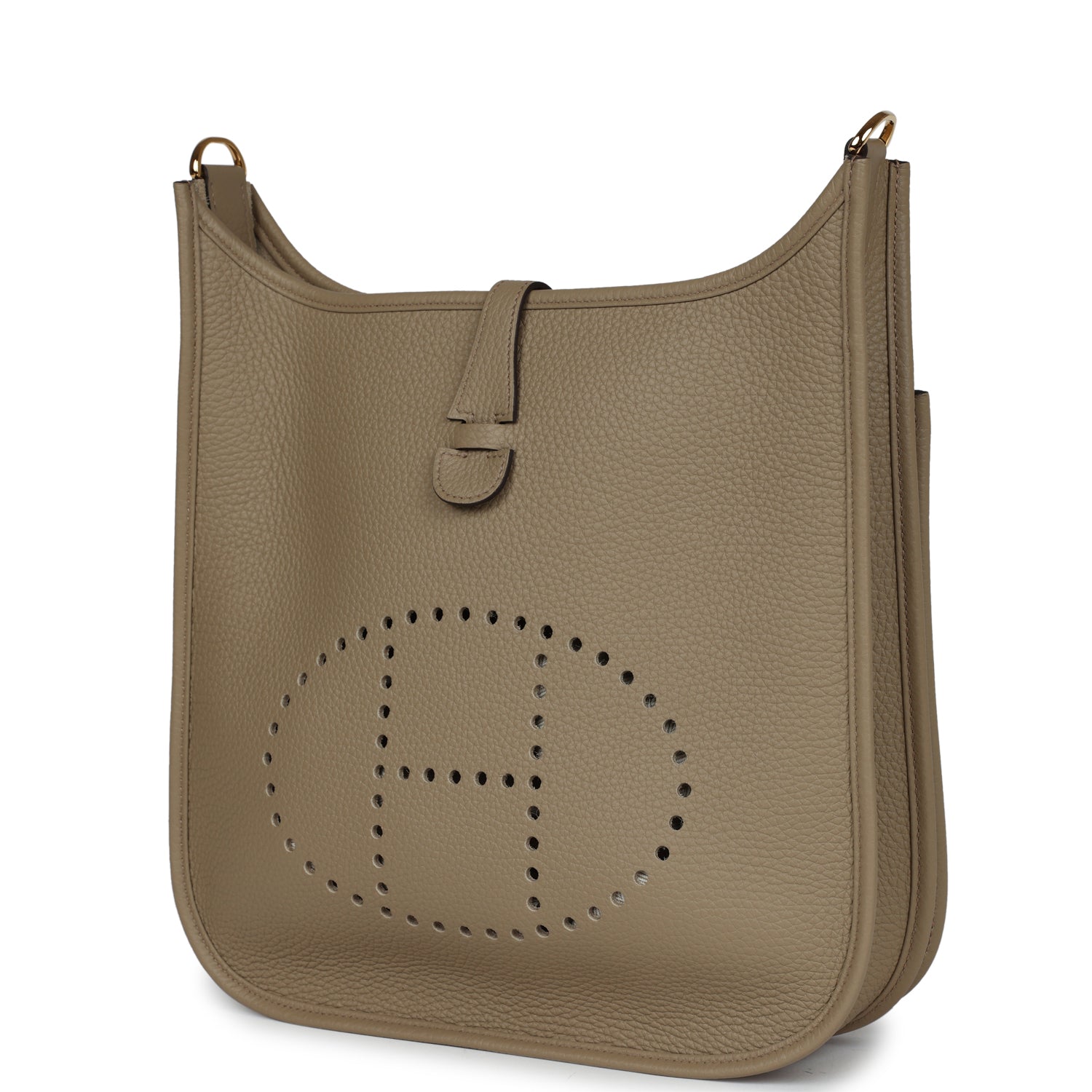 Hermes Evelyne III PM Beige Marfa Clemence Gold Hardware