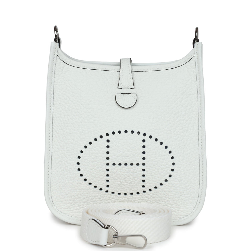 Hermes Evelyne TPM New White Clemence Palladium Hardware