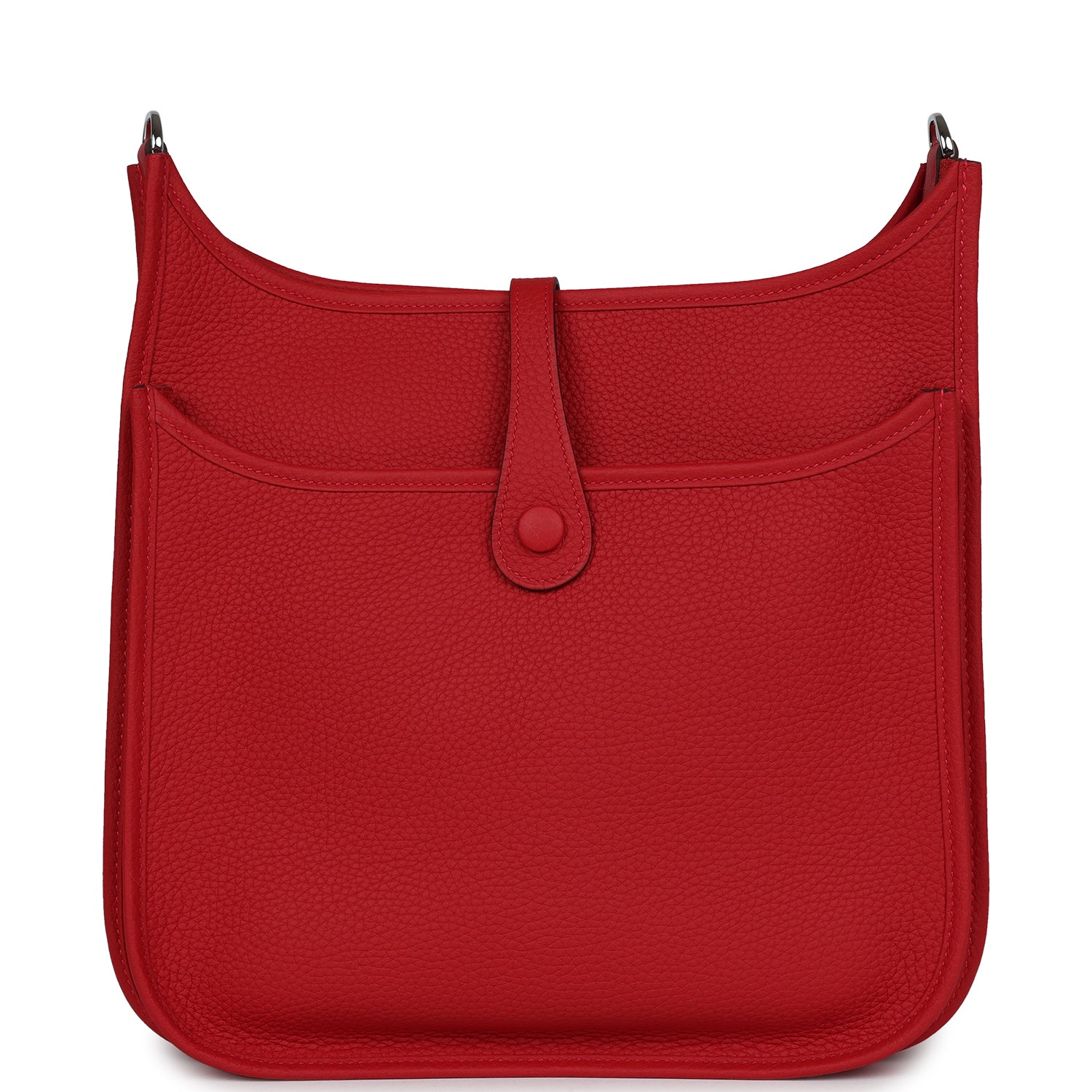 Hermes Evelyne III PM Vermillion Clemence Palladium Hardware