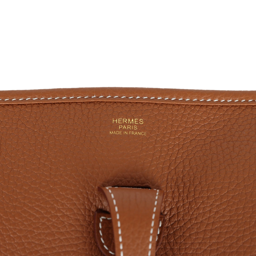 Hermes Evelyne III PM Gold Clemence Gold Hardware