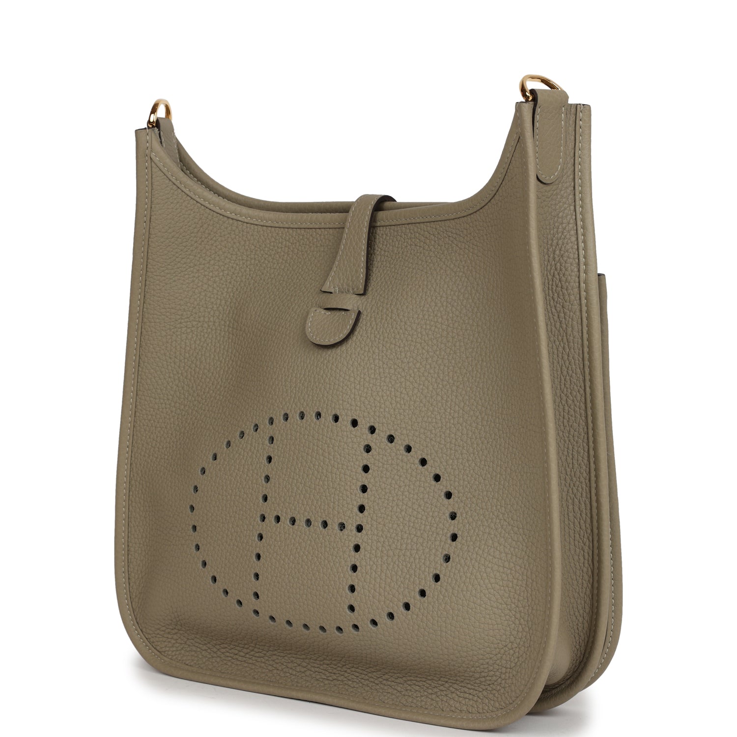 Hermes Evelyne III PM Sage Clemence Gold Hardware