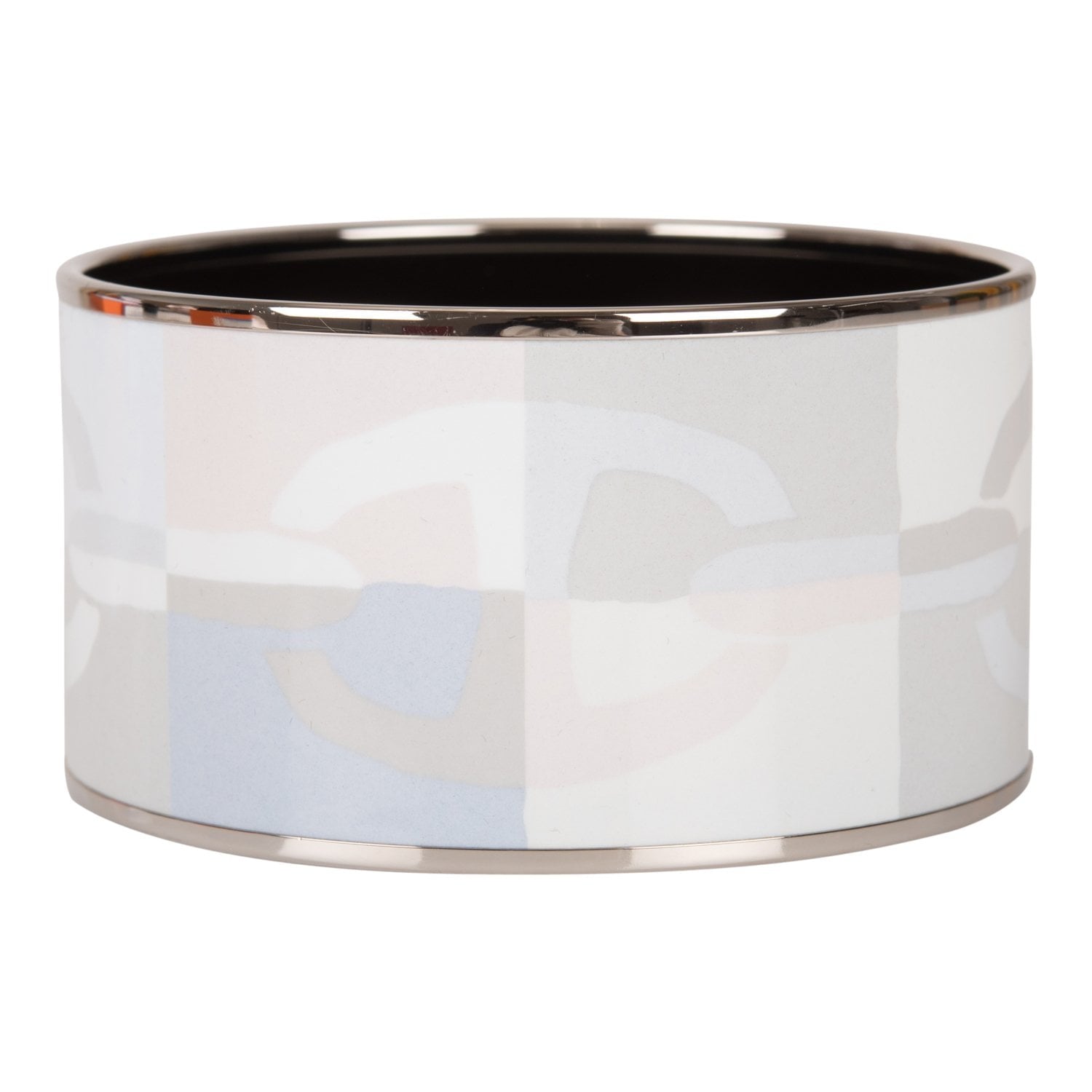 Hermes "Optique Chain d'Ancre" Extra Wide Printed Enamel Bracelet PM (65) (Preloved - Excellent)