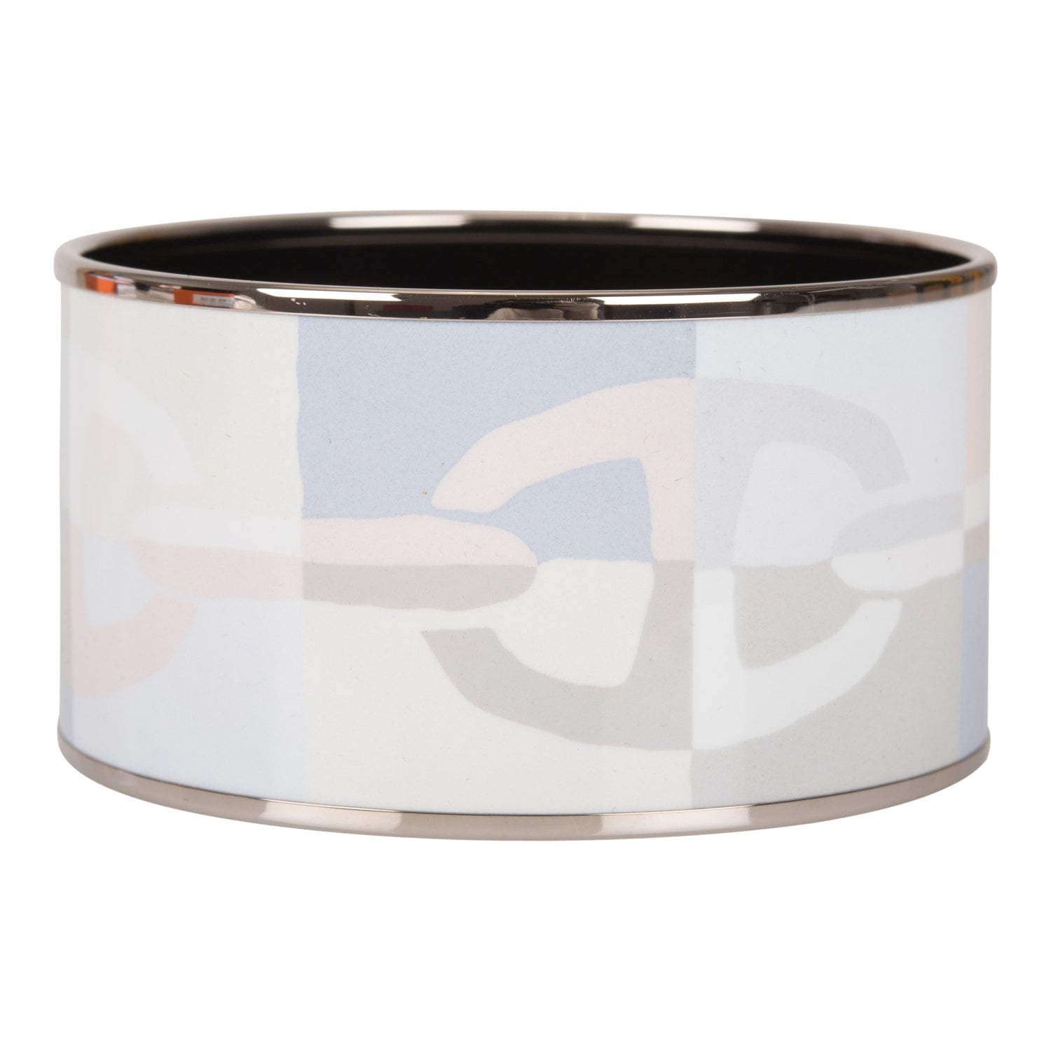 Hermes "Optique Chain d'Ancre" Extra Wide Printed Enamel Bracelet PM (65) (Preloved - Excellent)
