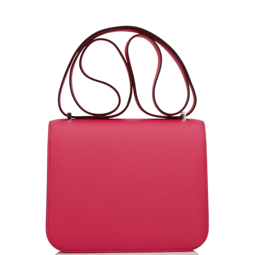 Hermes Constance 18 Rose Mexico Epsom and Alligator Palladium Hardware