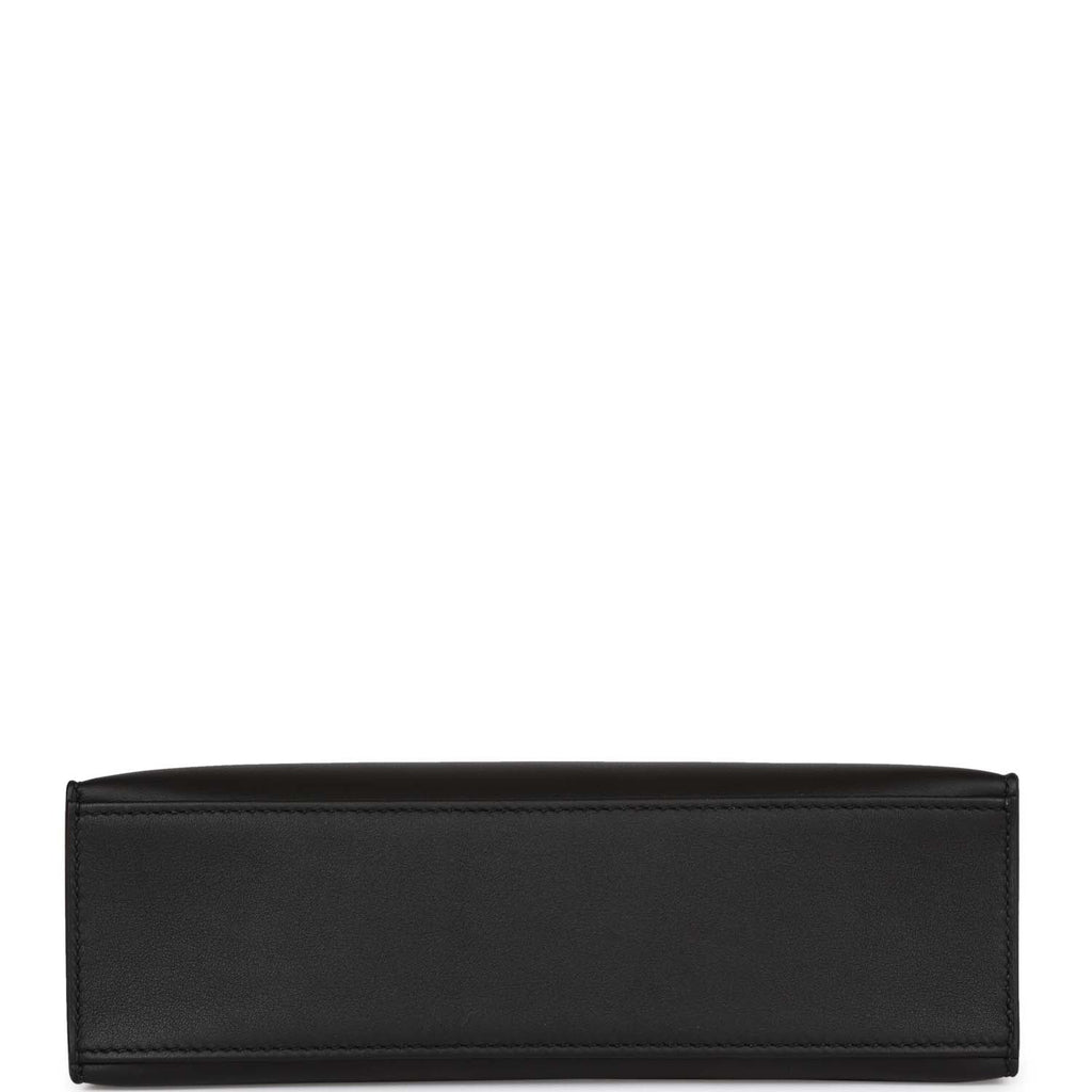 Hermes Kelly Pochette Black Swift Gold Hardware