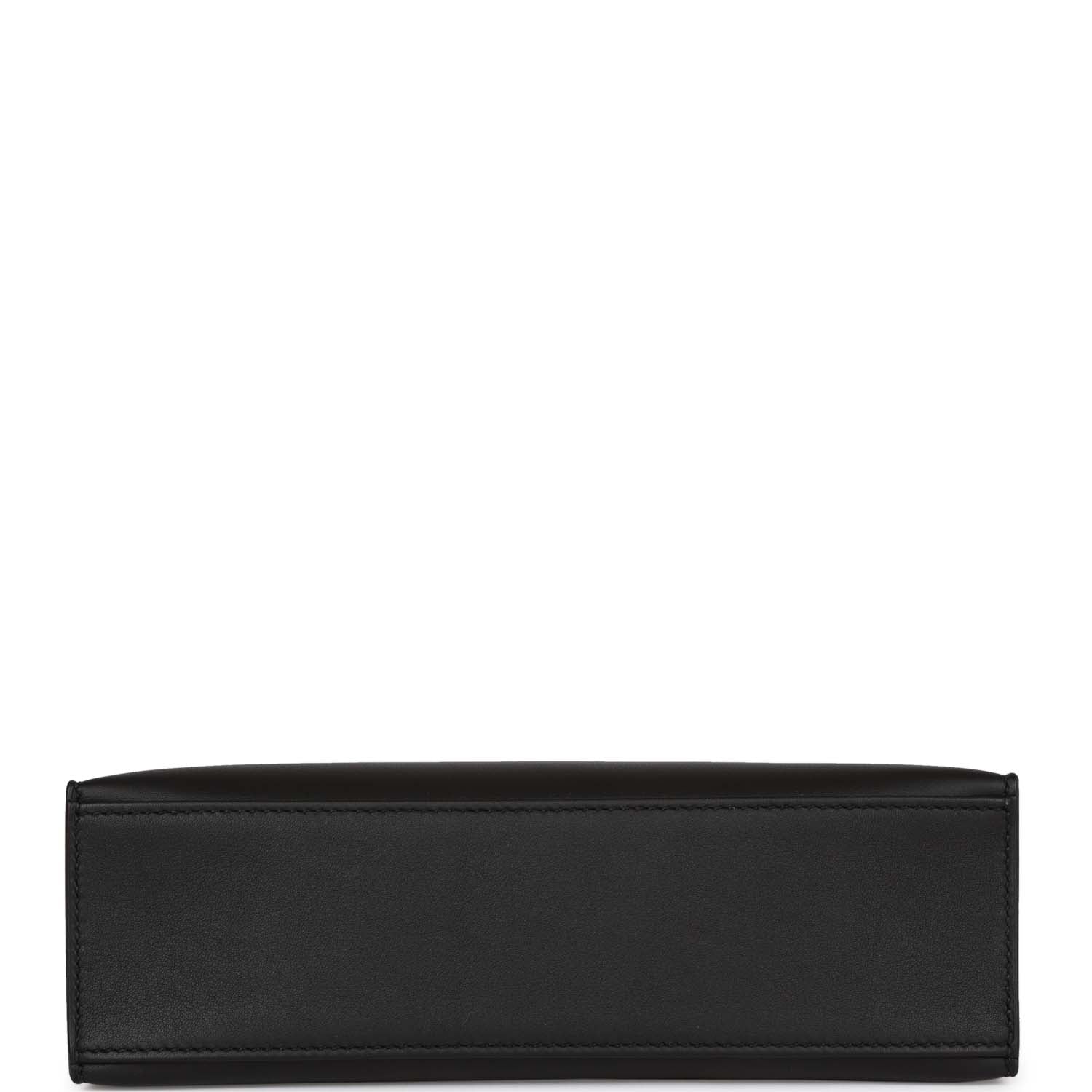 Hermes Kelly Pochette Black Swift Gold Hardware
