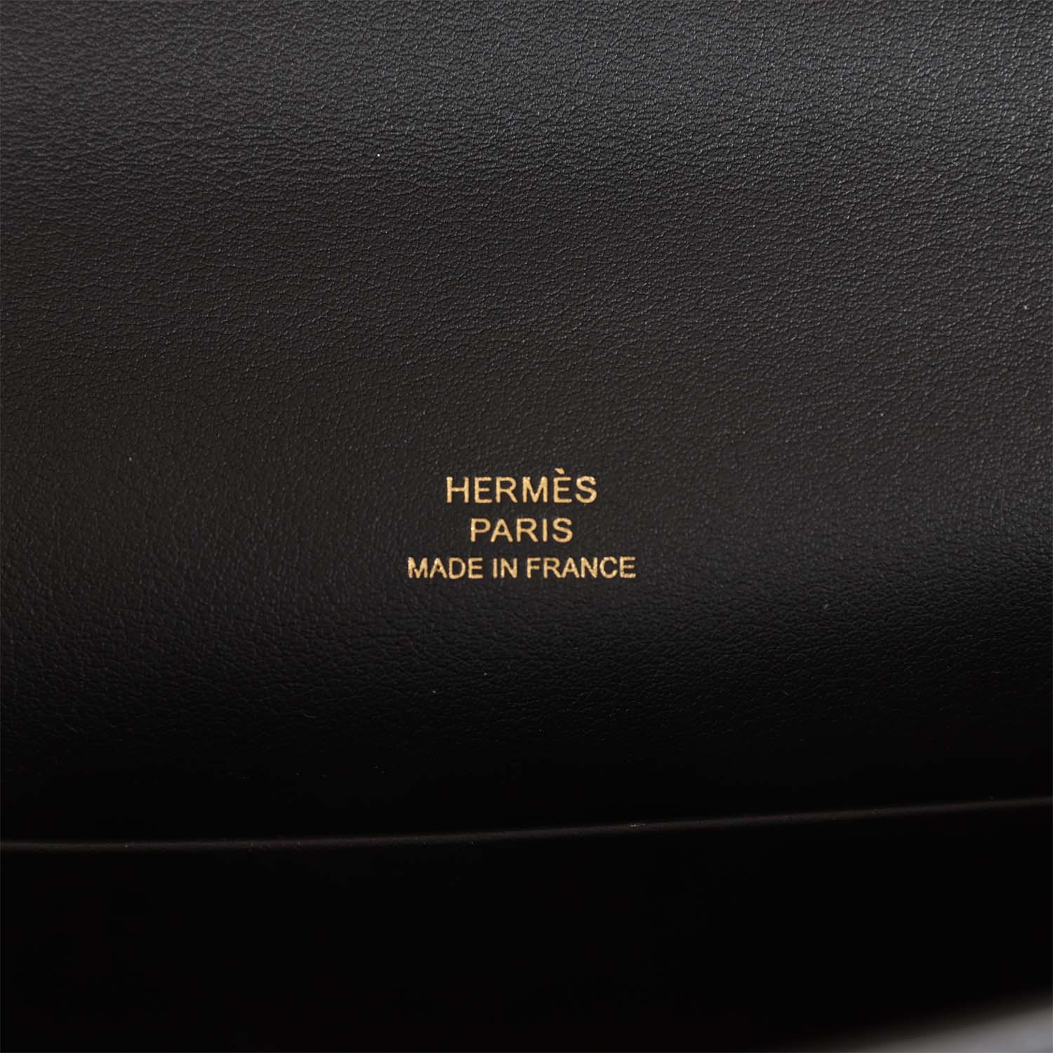 Hermes Kelly Pochette Black Swift Gold Hardware