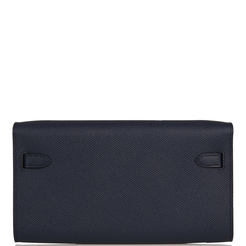 Hermes Kelly Wallet To Go Bleu Indigo Verso Epsom Gold Hardware
