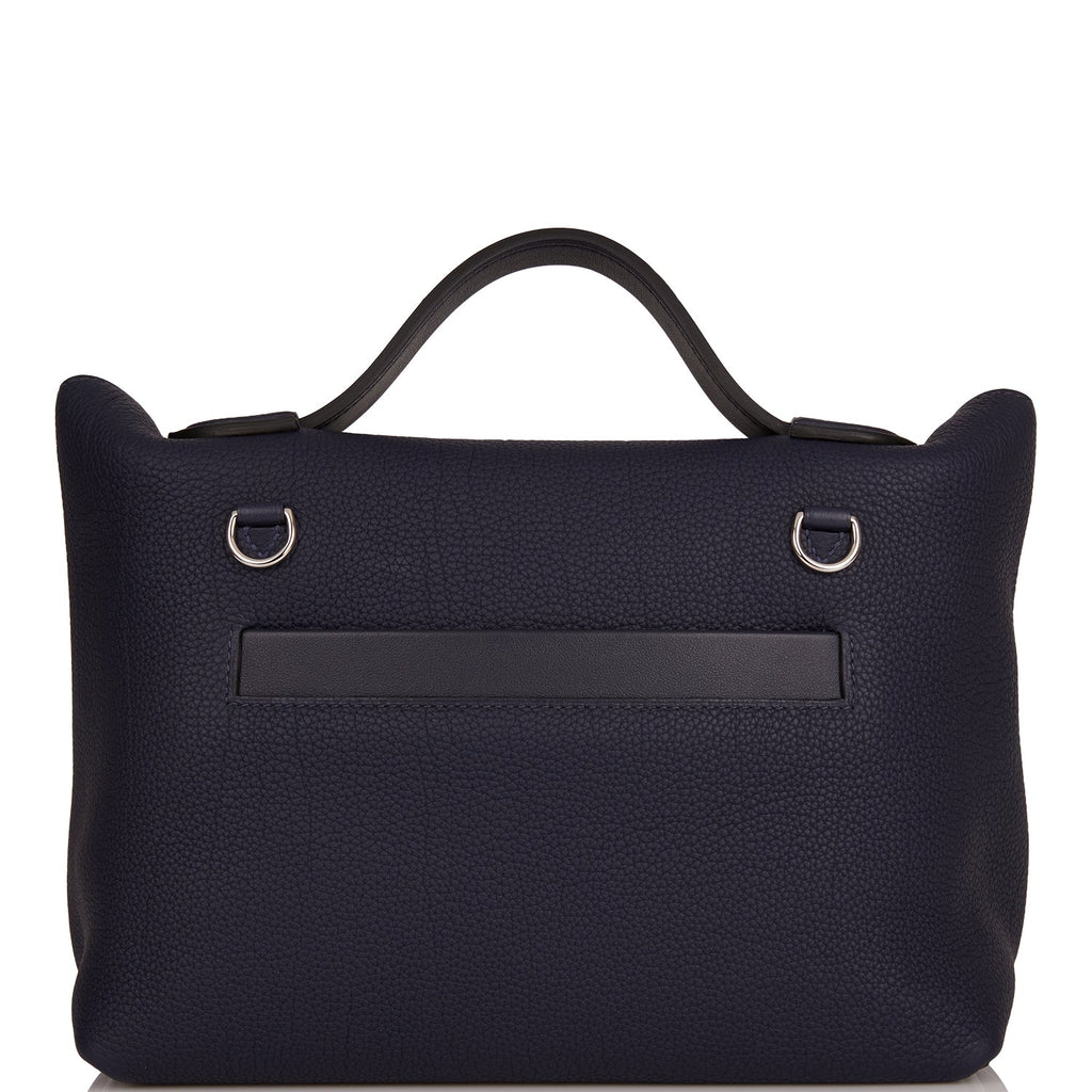 Hermes 24/24 Bag 29 Bleu Nuit Alligator and Togo Touch Palladium Hardware