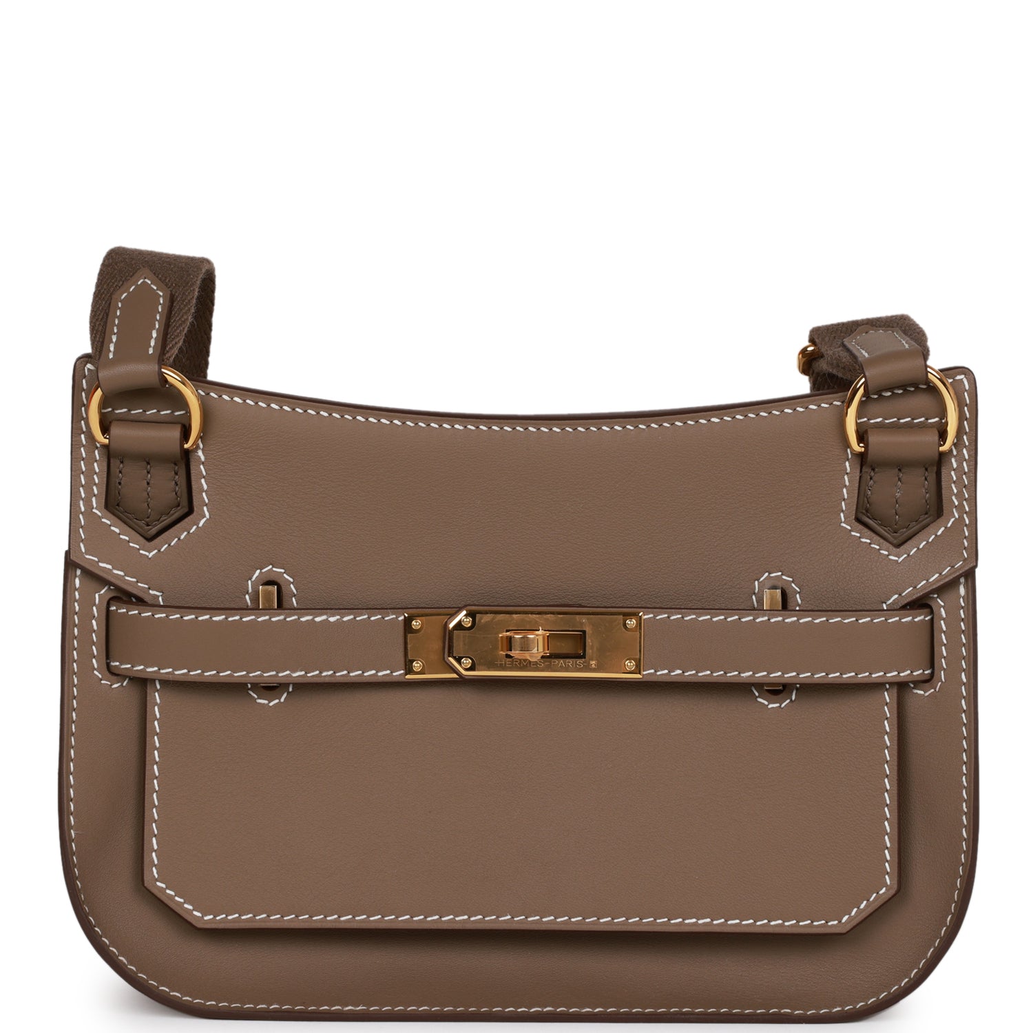 Hermes Jypsiere Mini Etoupe Swift Gold Hardware
