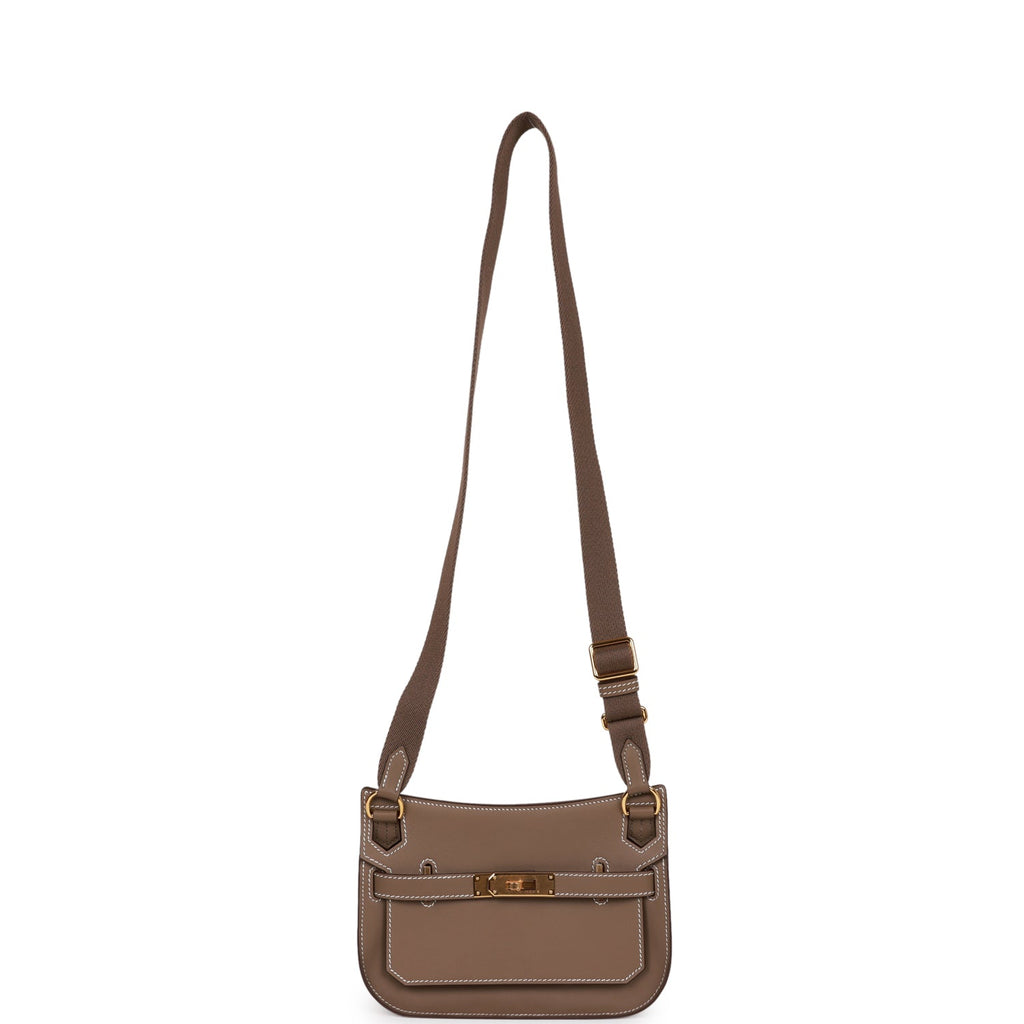 Hermes Jypsiere Mini Etoupe Swift Gold Hardware