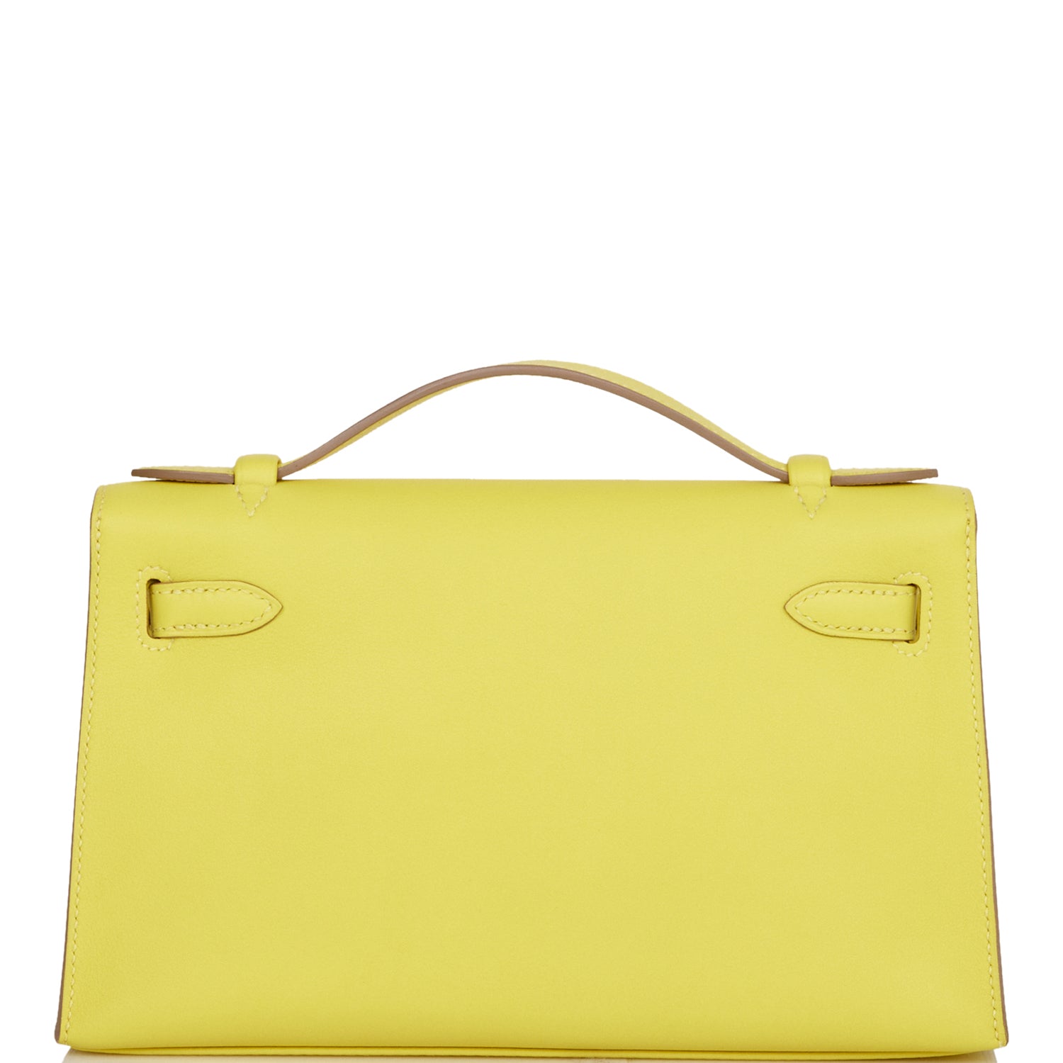 Hermes Kelly Pochette Lime Swift Gold Hardware