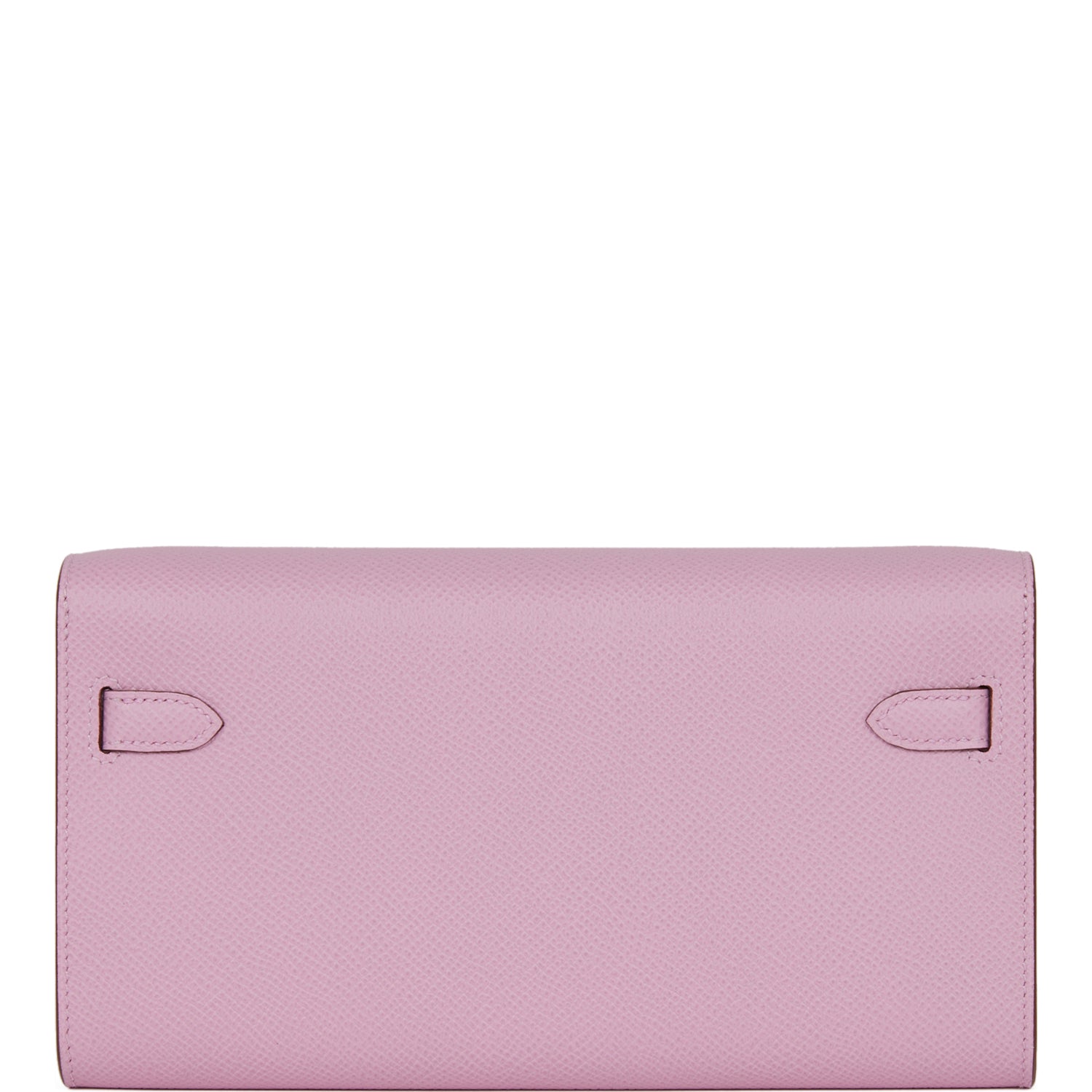 Hermes Kelly Wallet To Go Mauve Sylvestre Epsom Palladium Hardware